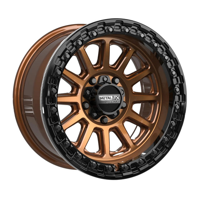 MetalFX Smoked Bronze Rampage R Beadlock w/ Gloss Black Ring