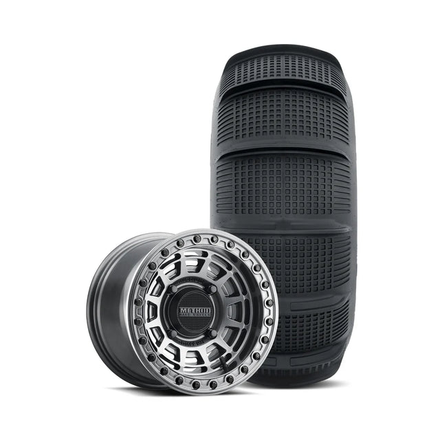 Method 415 UTV Beadlock Wheel Gloss Graphite & Tensor SS 33 Rear Tire