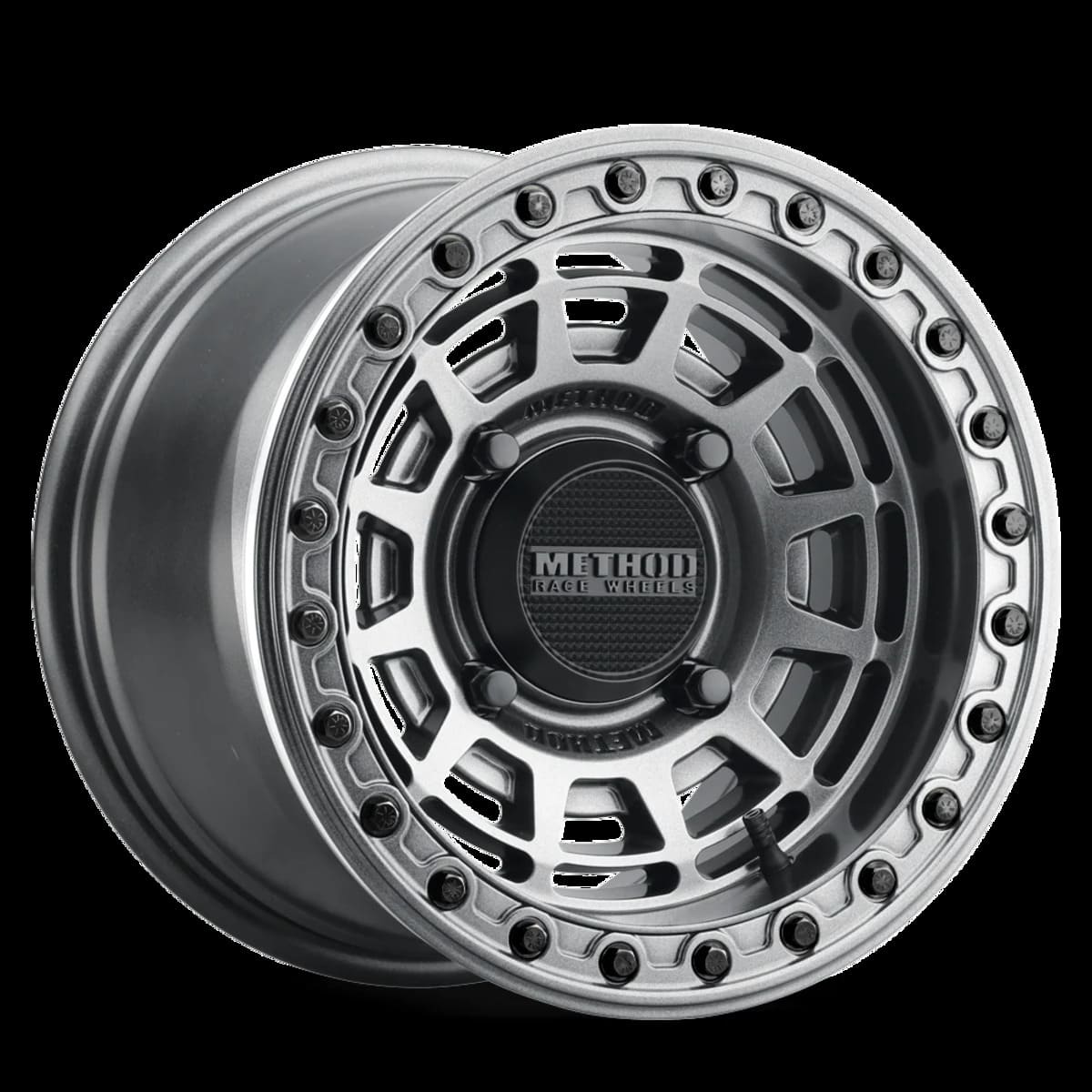 Method 415 UTV Beadlock Wheel - Gloss Graphite with Gloss Graphite Ring
