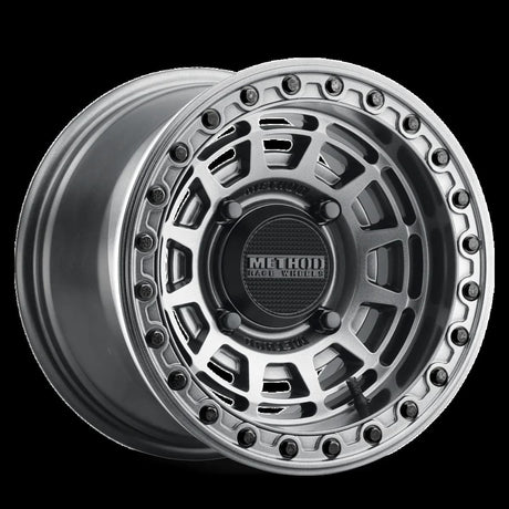 Method 415 UTV Beadlock Wheel - Gloss Graphite with Gloss Graphite Ring