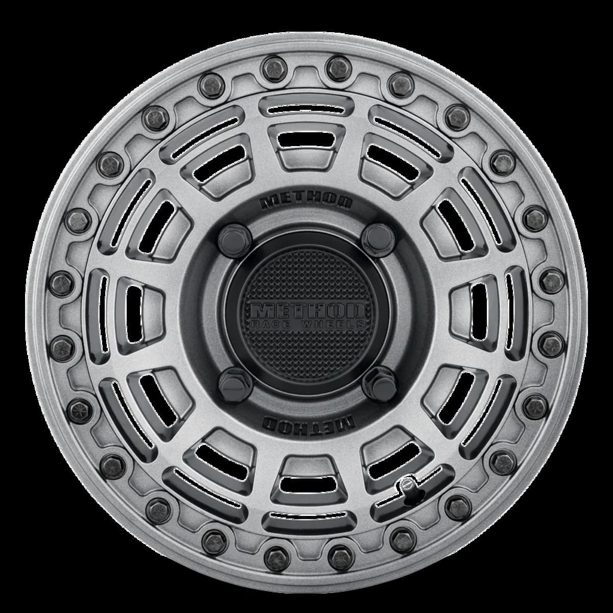Method 415 UTV Beadlock Wheel - Gloss Graphite with Gloss Graphite Ring