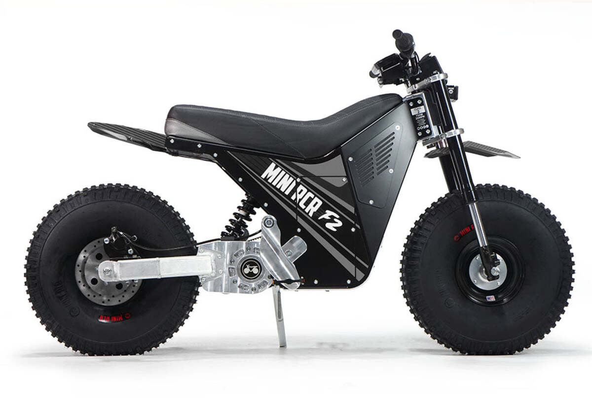 Mini RCR F2 Two Wheeler Electric Bike Black W/ Black Carbon Fenders