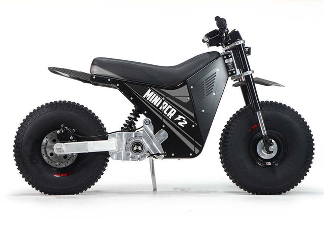 Mini RCR F2 Two Wheeler Electric Bike Black W/ Black Carbon Fenders