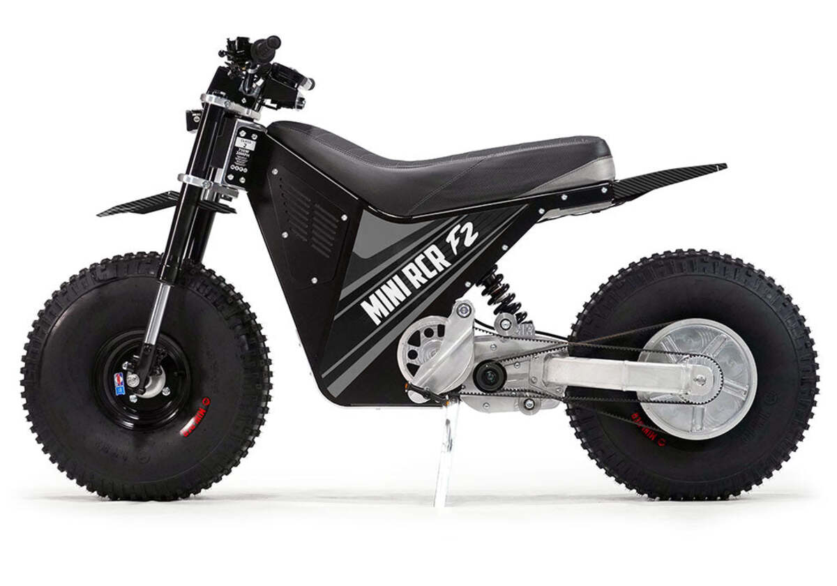 Mini RCR F2 Two Wheeler Electric Bike Black W/ Black Carbon Fenders
