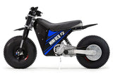Mini RCR F2 Two Wheeler Electric Bike Blue W/ Black Carbon Fenders