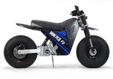 Mini RCR F2 Two Wheeler Electric Bike Blue W/ Black Carbon Fenders