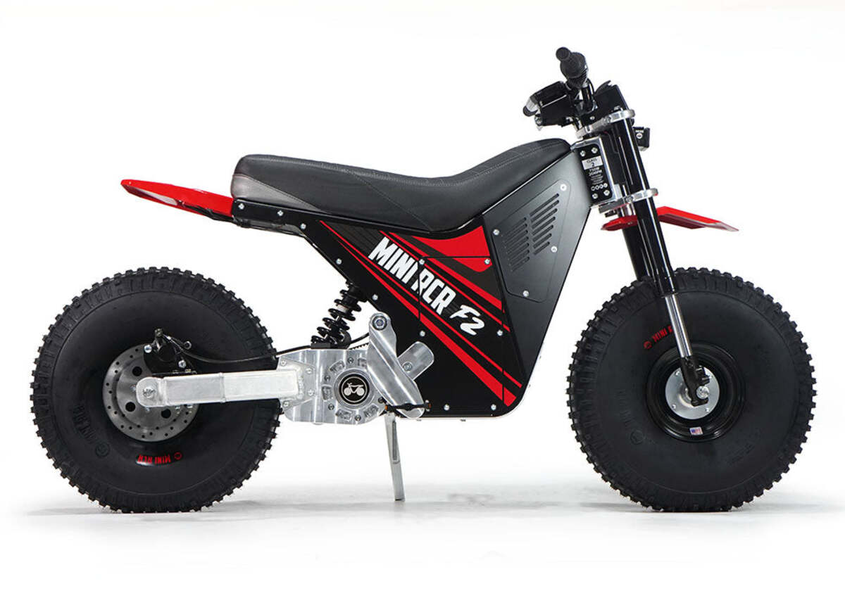 Mini RCR F2 Two Wheeler Electric Bike Red W/ Red Fenders