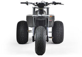 Mini RCR T3 Three Wheeler Electric Bike Blue W/ Black Carbon Fenders