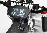 Mini RCR T3 Three Wheeler Electric Bike Blue W/ Black Carbon Fenders