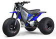 Mini RCR T3 Three Wheeler Electric Bike Blue W/ Blue Fenders