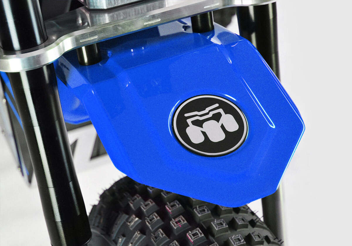 Mini RCR T3 Three Wheeler Electric Bike Blue W/ Blue Fenders