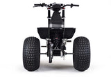 Mini RCR T3 Three Wheeler Electric Bike Red W/ Black Carbon Fenders