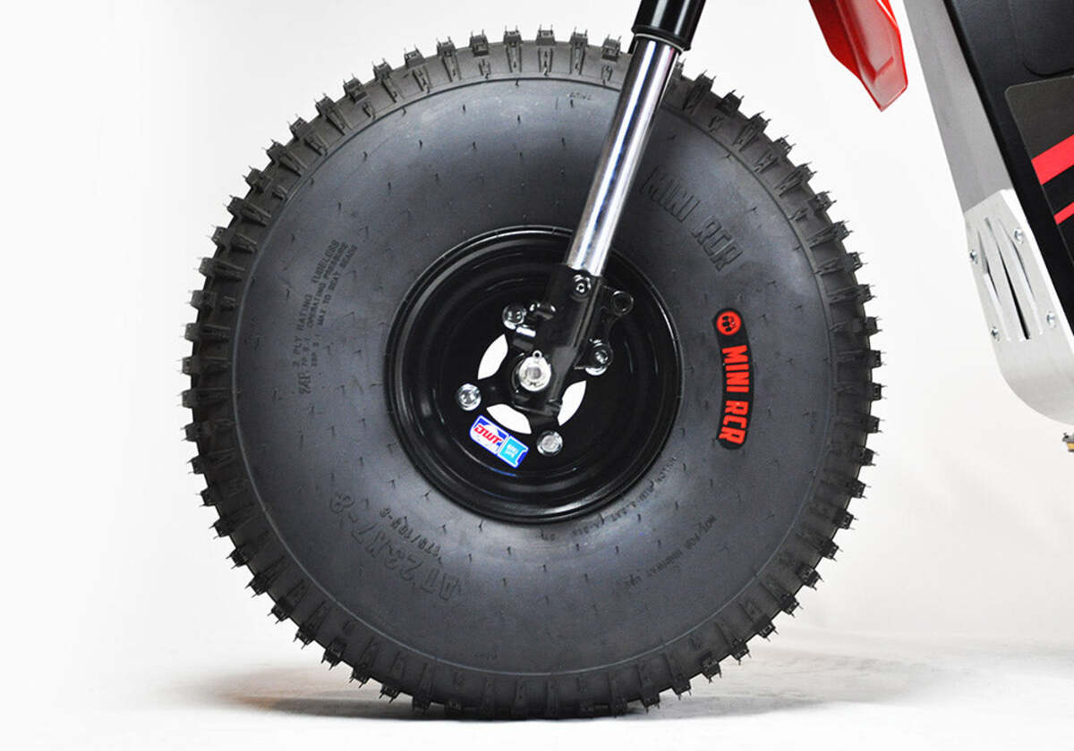Mini RCR T3 Three Wheeler Electric Bike Red W/ Red Fenders