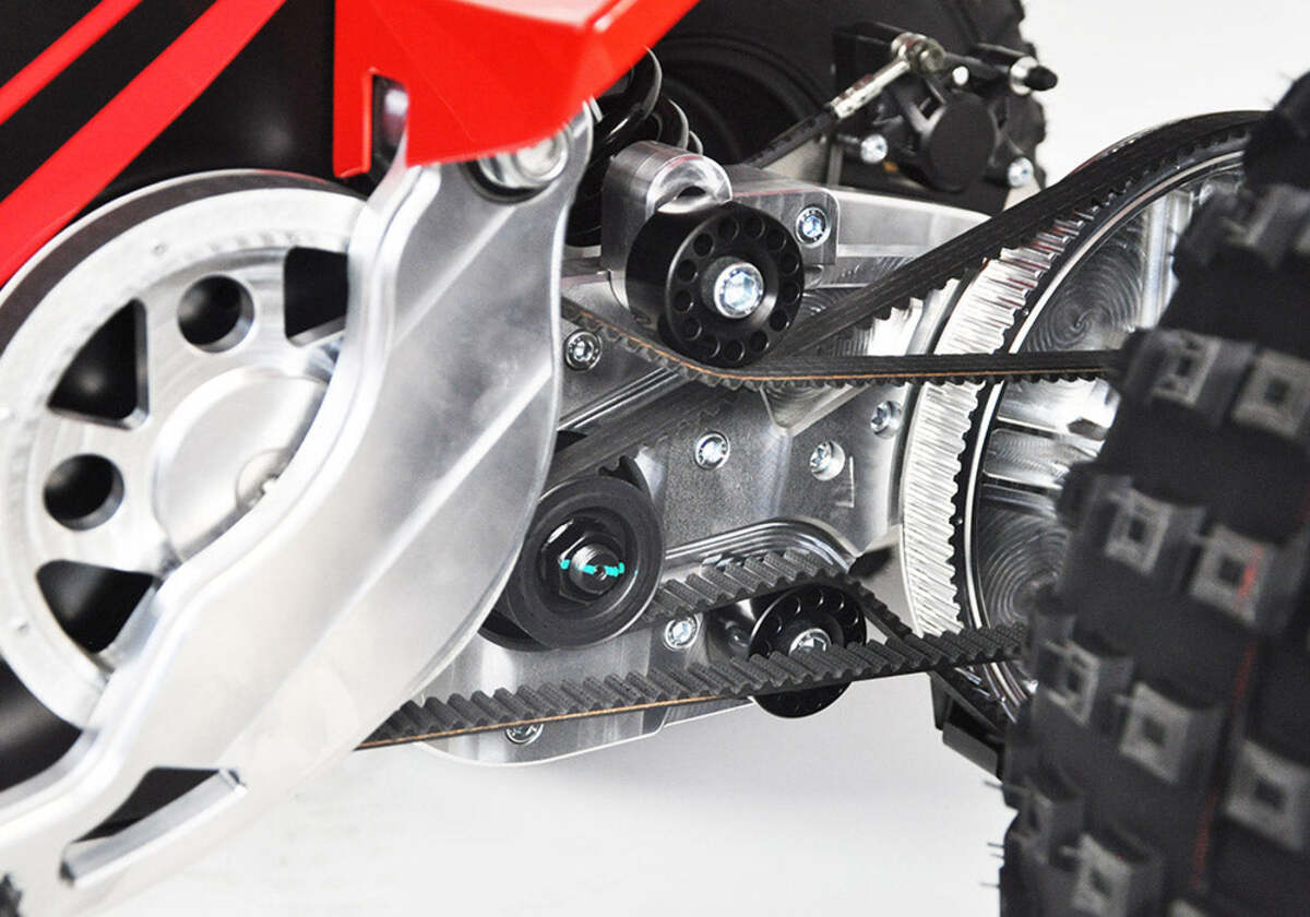 Mini RCR T3 Three Wheeler Electric Bike Red W/ Red Fenders