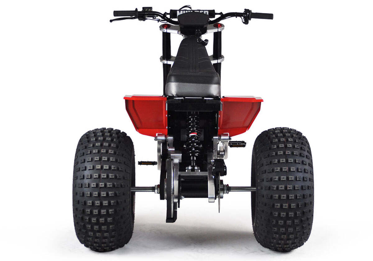 Mini RCR T3 Three Wheeler Electric Bike Red W/ Red Fenders
