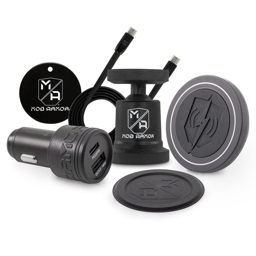 Mob Armor Flex Mount & Charger With Magnetic Wireless Charging Kit