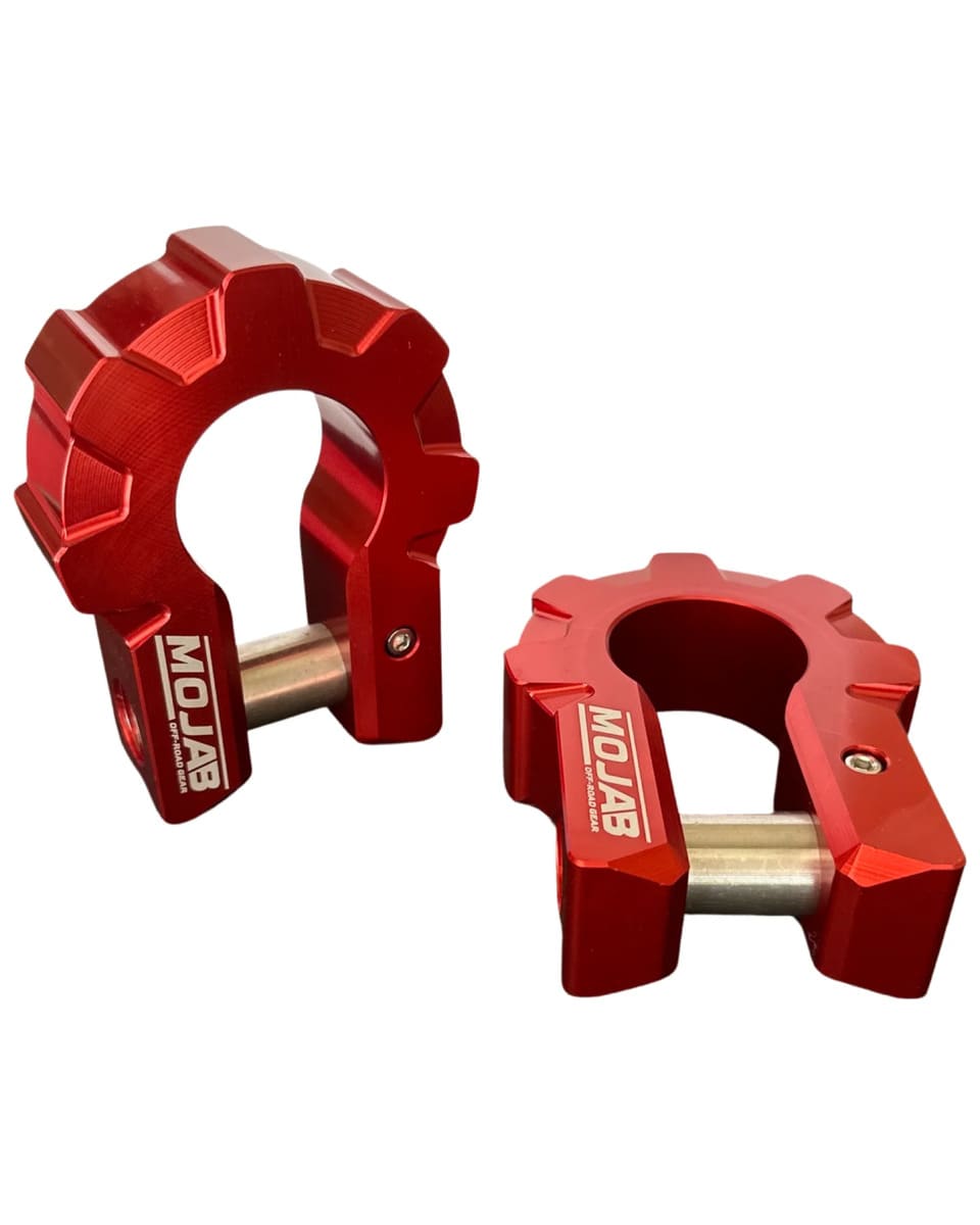 Mojab Off-Road 3/4'' Extreme Duty Aluminum D-Shackle Set - 9T