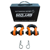 Mojab Off-Road 3/4” Forged 8T Steel D-Shackle Set