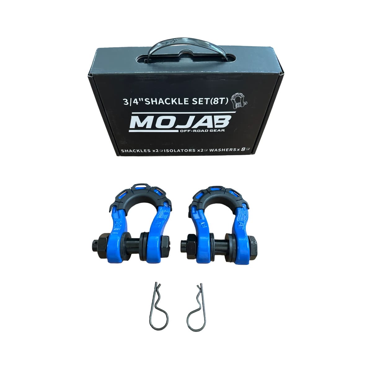 Mojab Off-Road 3/4” Forged 8T Steel D-Shackle Set