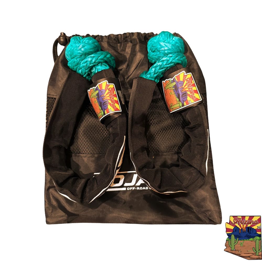 Mojab Off-Road 3/8'' x 22” Set of 2 Soft Shackles with sleeve and bag