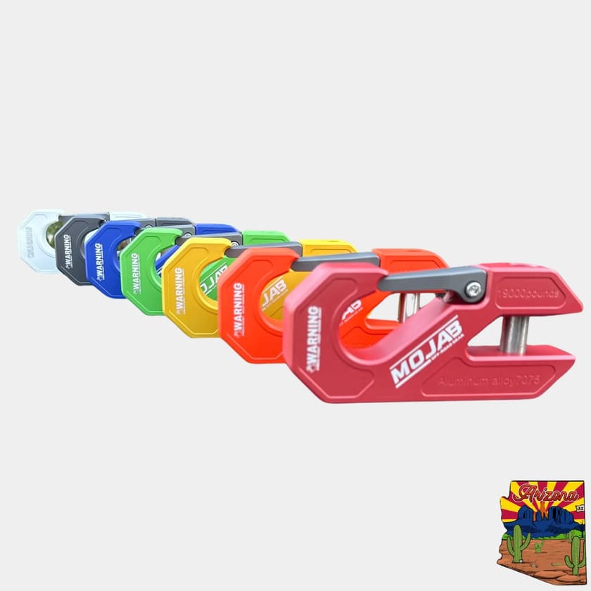 Mojab Off-Road Aluminum Closed Latch & Winch Shackle
