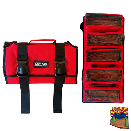 Mojab Off-Road Large Canvas Tool Organizer Bag With 5 Removeable Pouches