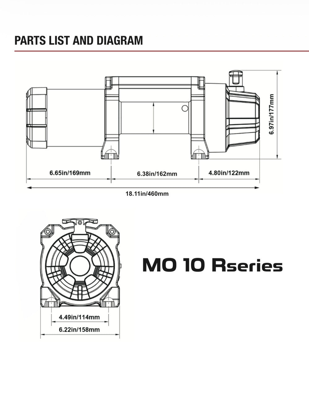 Mojab Off-Road MO10.0 Competition Electric Winch