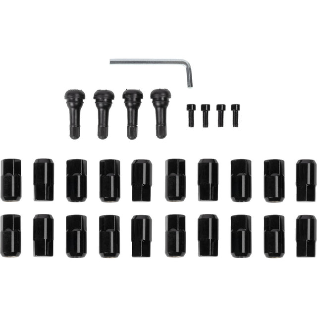 Moose Utility 12 mm x 1.50 Flat Lug Nuts w/ Valve Stems - 20 Pack