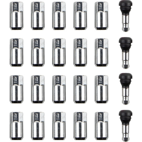Moose Utility 12 mm x 1.50 Lug Nuts w/ Valve Stems - 20 Pack