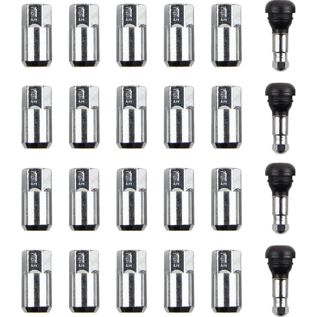 Moose Utility 12 mm x 1.50 Lug Nuts w/ Valve Stems - 20 Pack