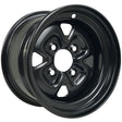 Moose Utility 12x7 - 4/156 - 4+3 Black Steel Wheel