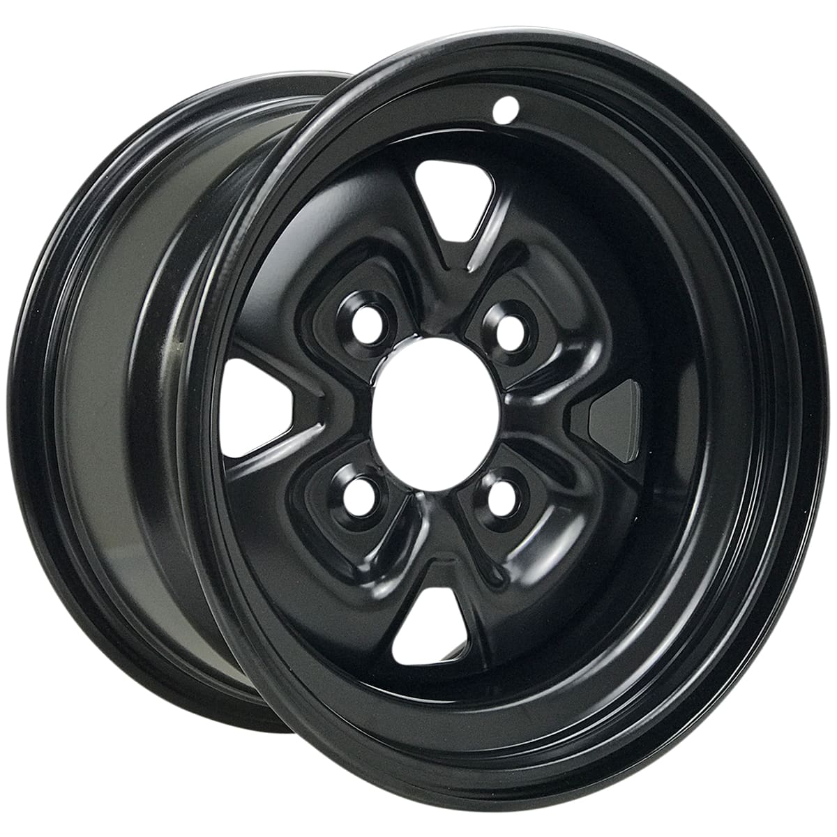 Moose Utility 12x7 - 4/156 - 4+3 Black Steel Wheel