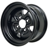 Moose Utility 12x7 - 4/156 - 4+3 Black Steel Wheel