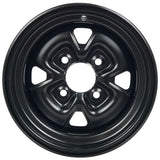 Moose Utility 12x7 - 4/156 - 4+3 Black Steel Wheel