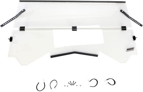 Moose Utility '14-'16 Can-Am Maverick 1000R Full Folding Windshield - Clear