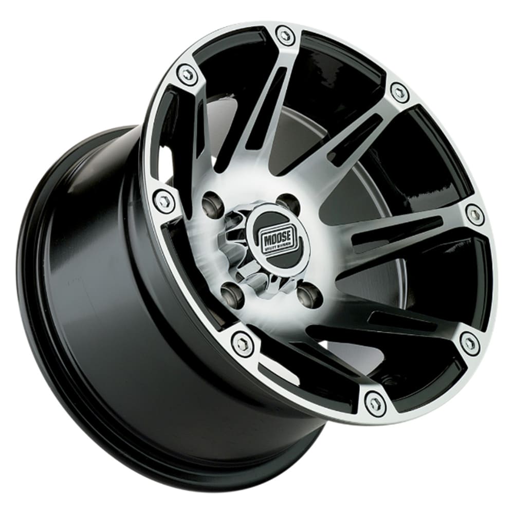 Moose Utility Can-Am Maverick 1000R 387X Machined Standard LIP Black Wheel