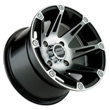 Moose Utility Can-Am Maverick 1000R 387X Machined Standard LIP Black Wheel