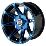 Moose Utility 387X Beadlock Wheel - Anodized Blue/Black