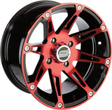Moose Utility 387X Beadlock Wheel - Anodized Red/Black