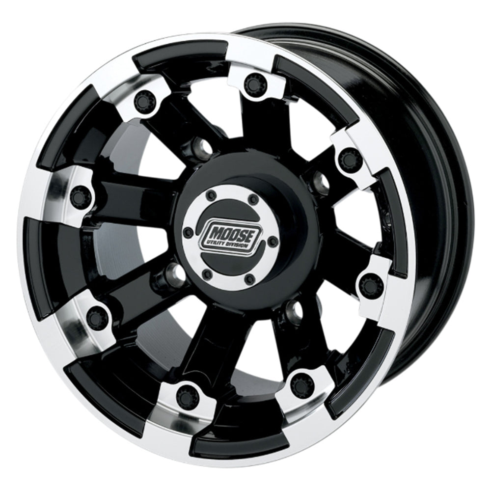 Moose Utility 14x8 - 4/156 - 4+4 Black Rear 393X Wheel