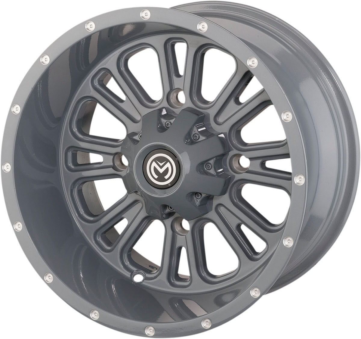 Moose Utility 399X Beadlock Wheel - Matte Gray