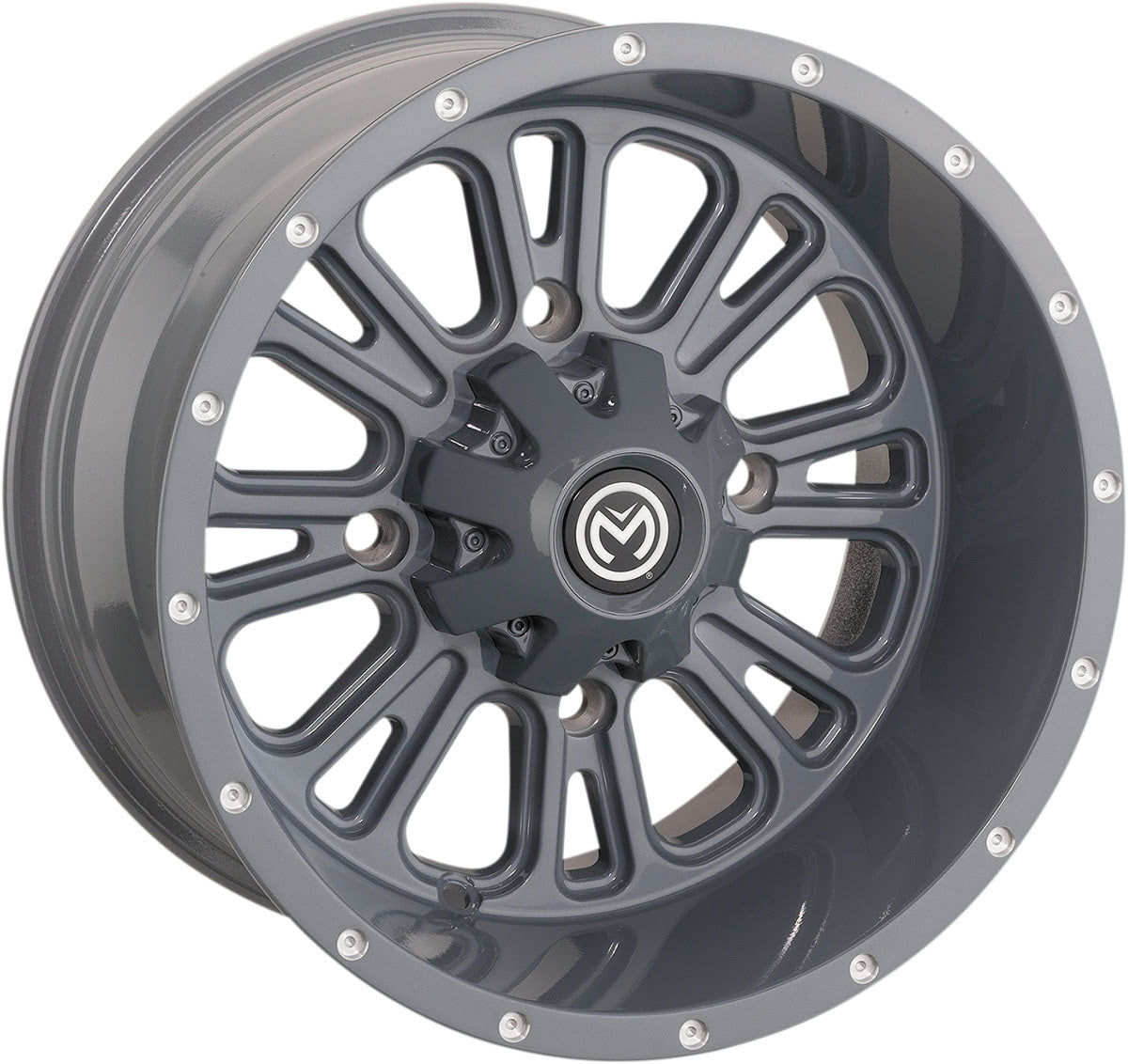 Moose Utility 399X Beadlock Wheel - Matte Gray