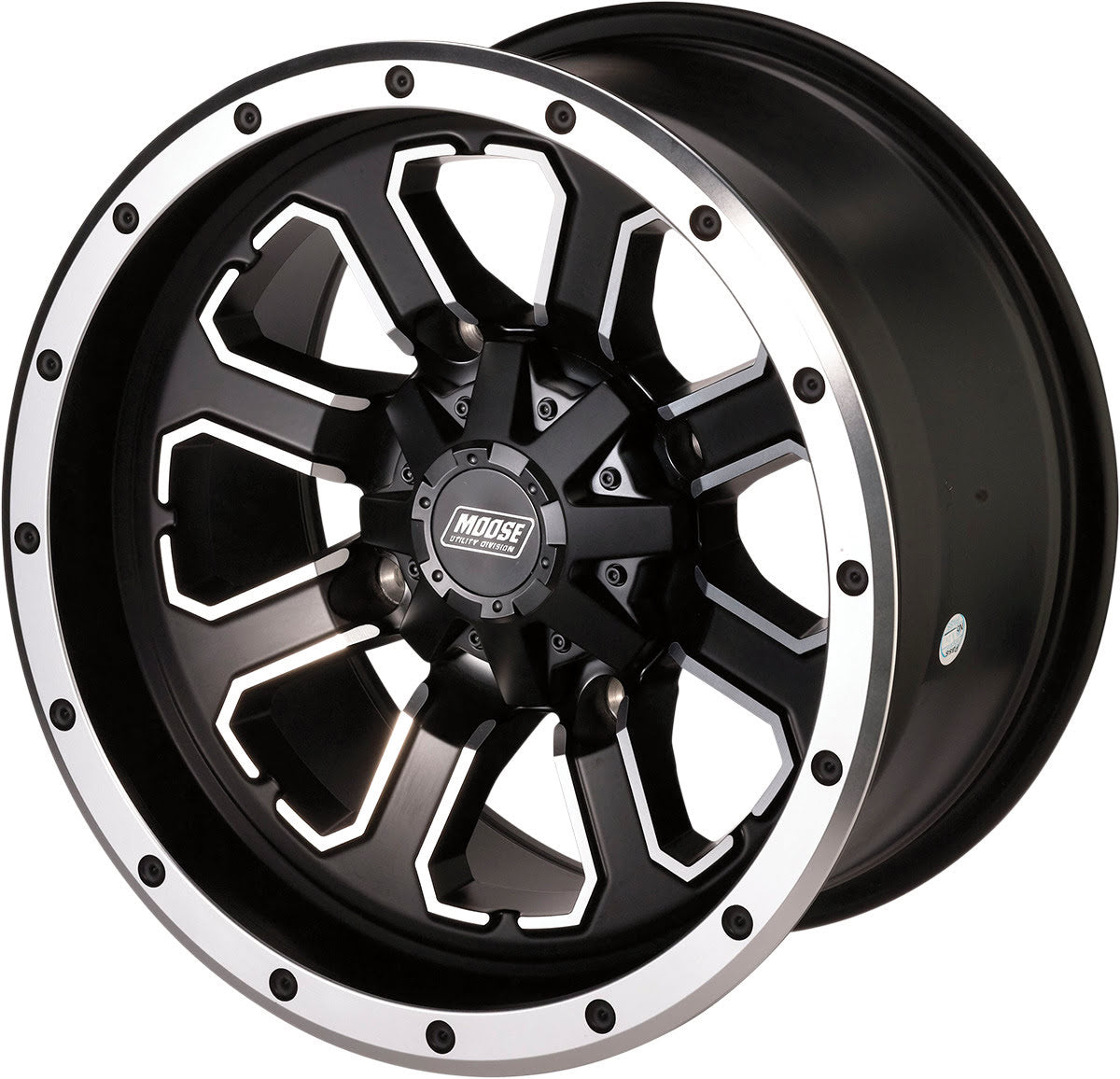 Moose Utility 548X Beadlock Wheel - Matte Black/Machined