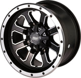 Moose Utility 548X Beadlock Wheel - Matte Black/Machined
