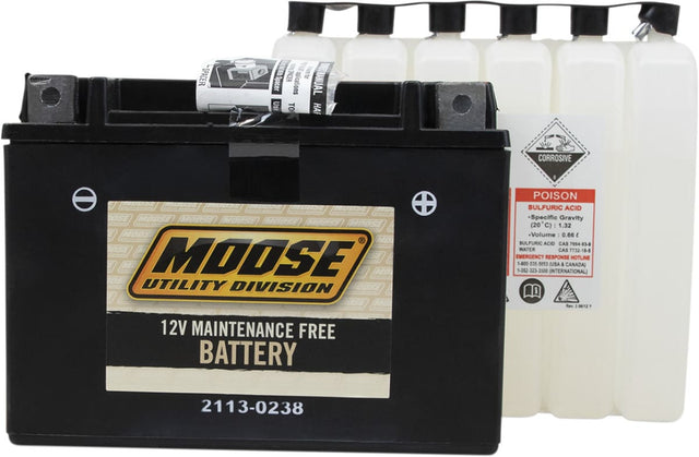Moose Utility AGM Maintenance Free Battery -  YTX15L-BS