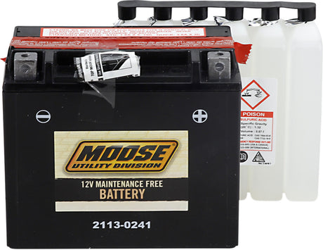 Moose Utility AGM Maintenance Free Battery -  YTX20HL-BS