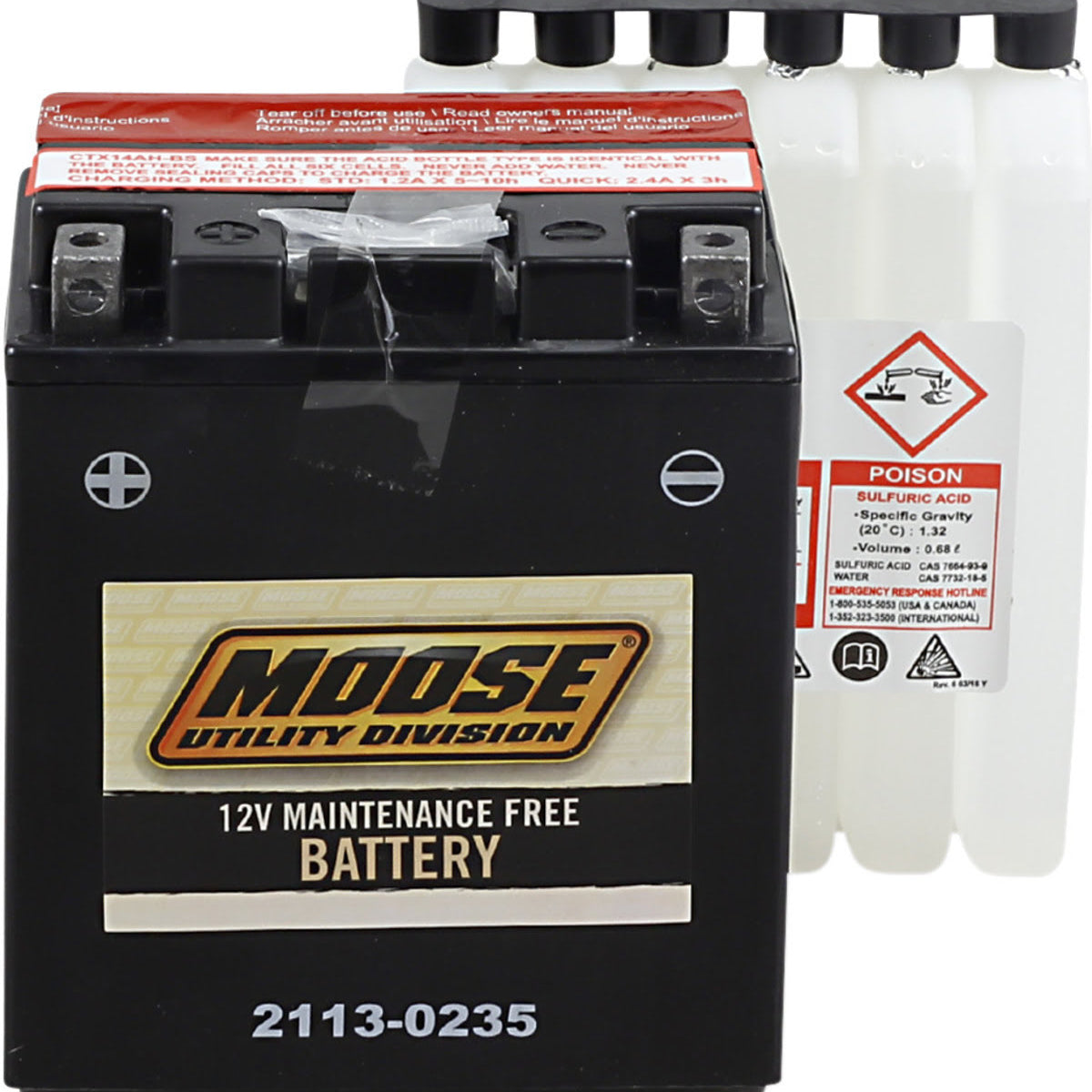 Moose Utility AGM Maintenance Free Battery