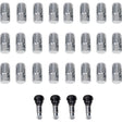 Moose Utility Chrome Tapered Wheel Lug Nuts w/ Valve Stems - 12 mm x 1.50