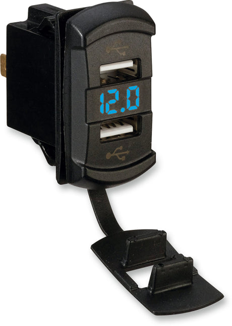 Moose Utility Dual USB Charger w/ Voltage Monitor