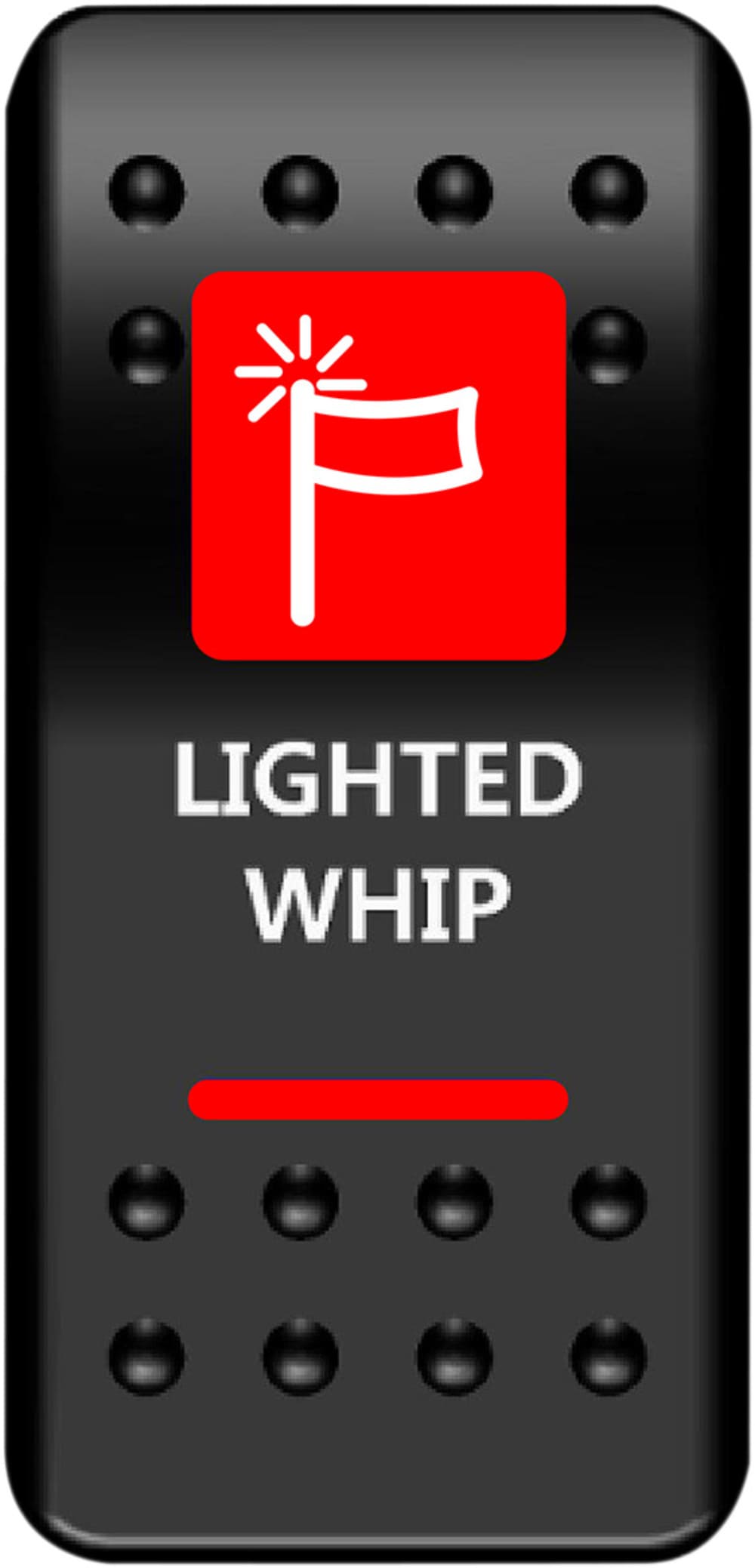Moose Utility Lighted Whip Rocker Switch